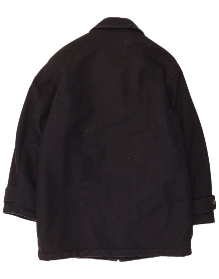 Cappotto da uomo Polbot UK 38 medio in lana blu navy