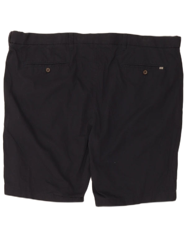 Pantaloncini chino da uomo Marks & Spencer W48 4XL cotone blu navy