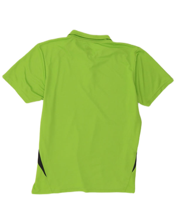 Polo Adidas Climalite da donna UK 18 XL color block verde