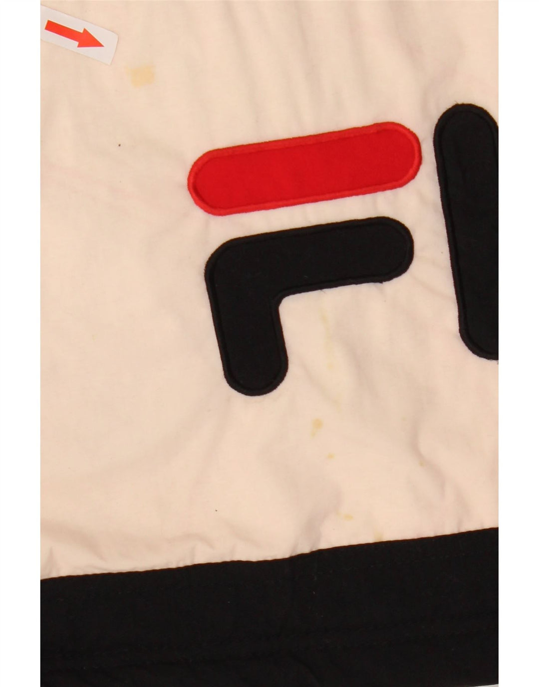 Giacca imbottita grafica da uomo Fila UK 38 nylon color block nero medio