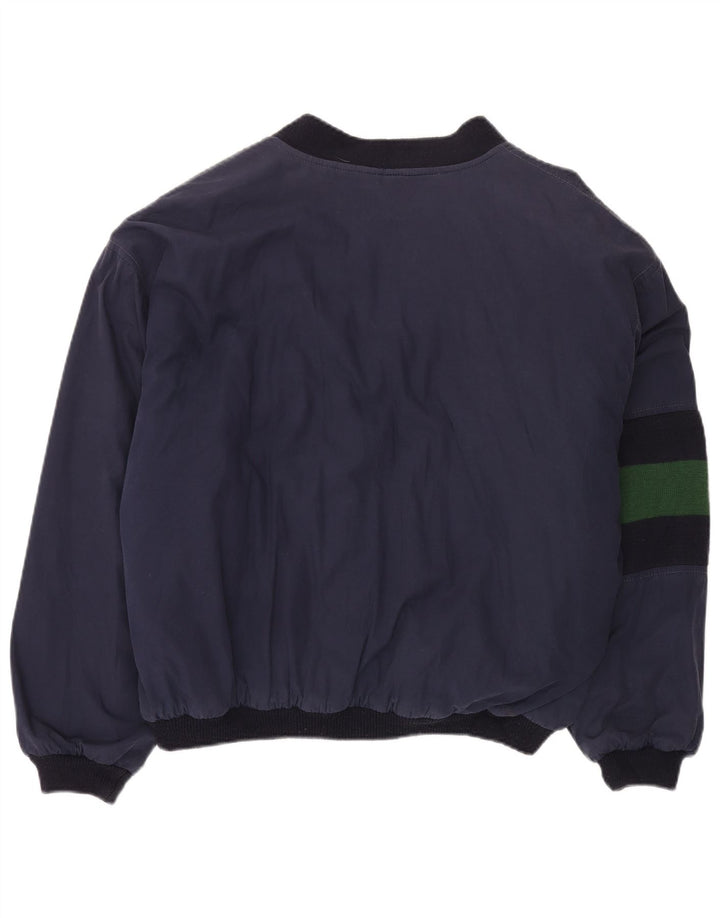 Giubbotto bomber da uomo VINTAGE UK 42 XL Blu navy Colourblock