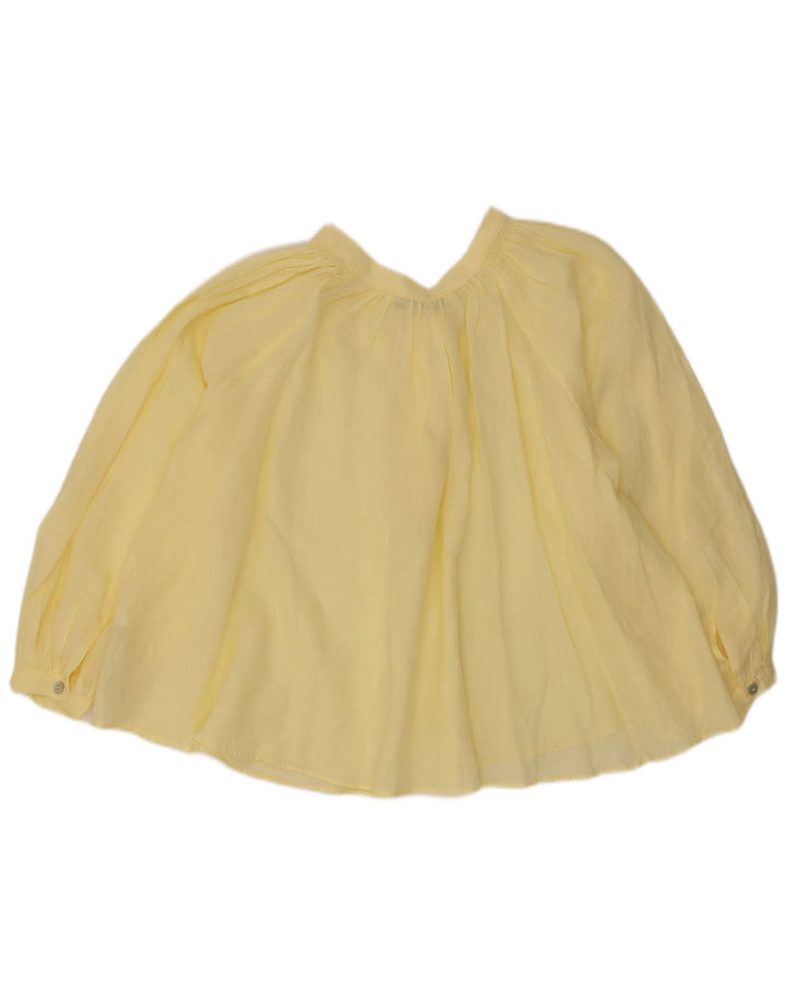Camicetta oversize a maniche lunghe da donna Zara UK 14 Giallo medio