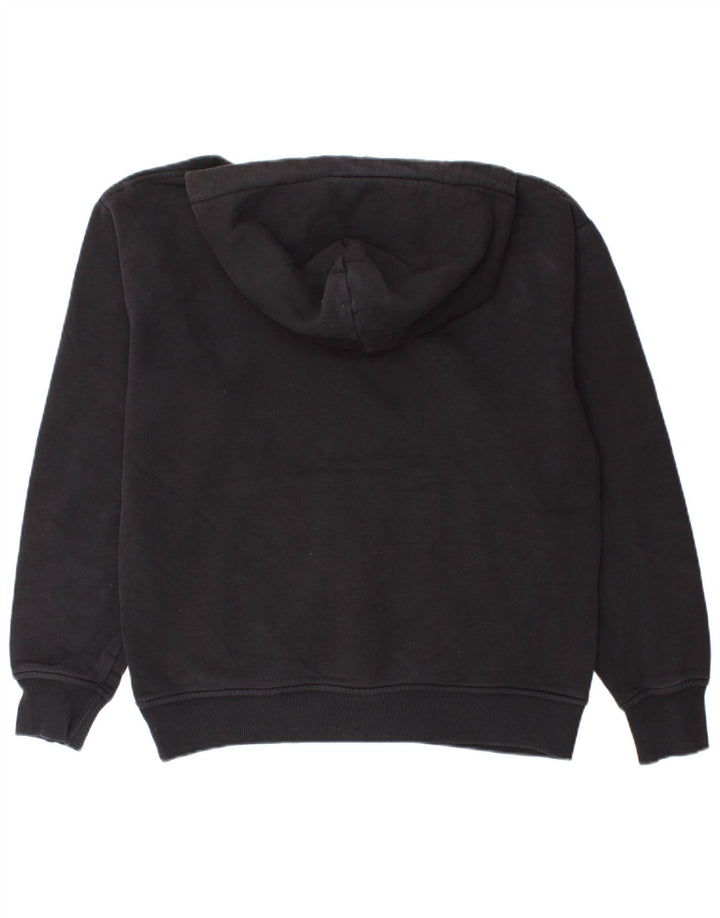 Felpa con cappuccio da uomo Zara in cotone nero medio