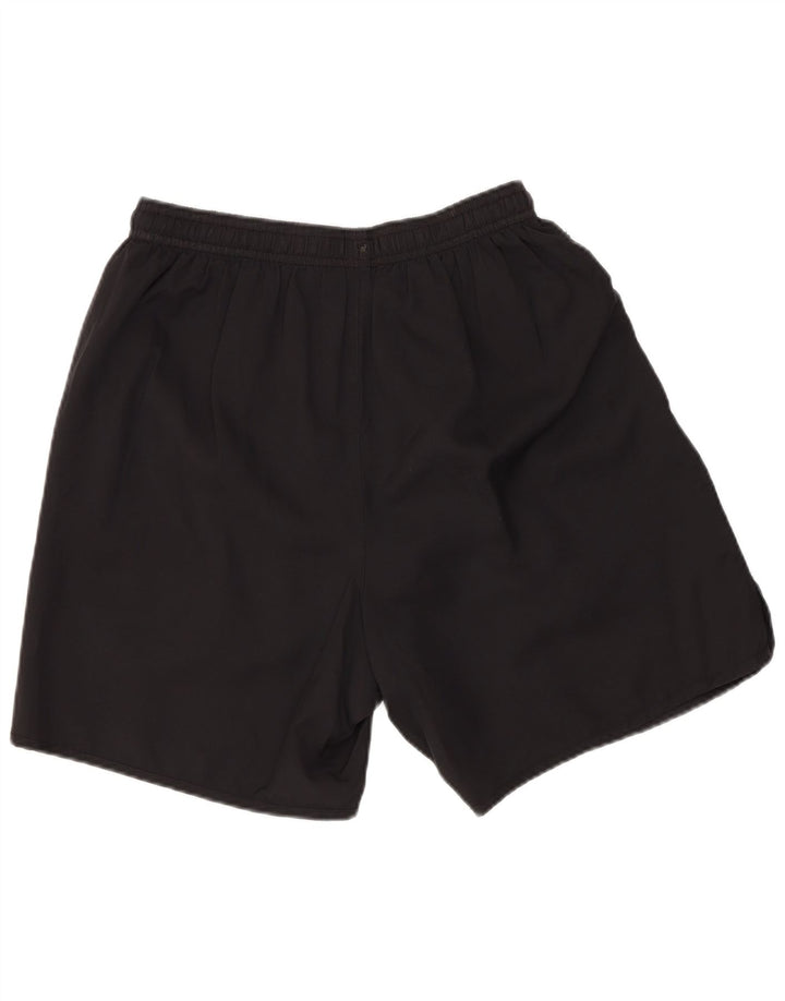 Pantaloncini sportivi regolari da uomo con grafica Umbro piccoli in poliestere nero