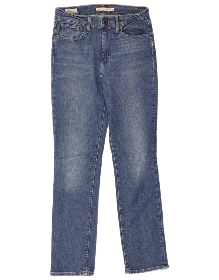 Jeans dritti a vita alta Levi's 724 da donna W29 L30 cotone blu