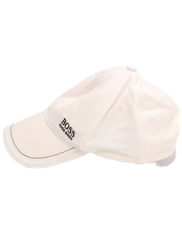 Berretto da baseball grafico da uomo Hugo Boss taglia unica in cotone bianco