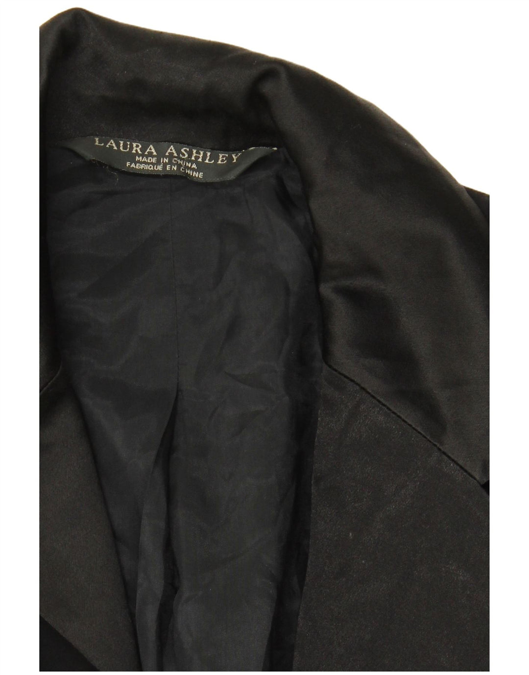 Giacca blazer a 1 bottone da donna Laura Ashley UK 12 media nera