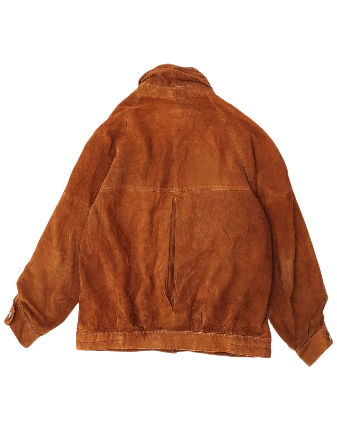 Giacca vintage in pelle scamosciata da uomo IT 54 2XL in pelle marrone