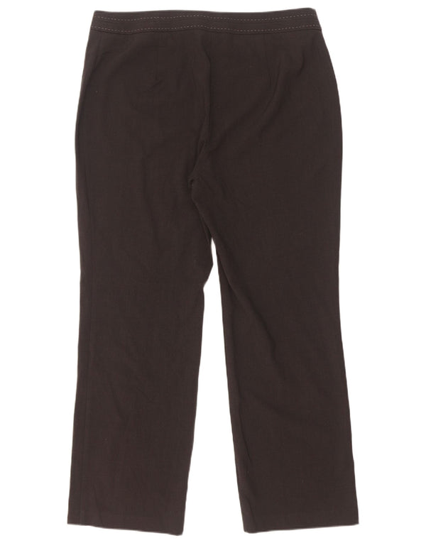 Pantaloni casual dritti da donna Marks & Spencer W34 L29 poliestere grigio