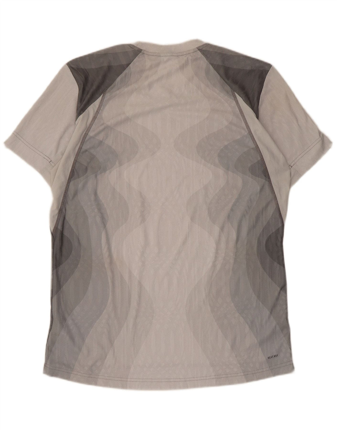 T-shirt da uomo Adidas Top Large in poliestere tie-dye grigio