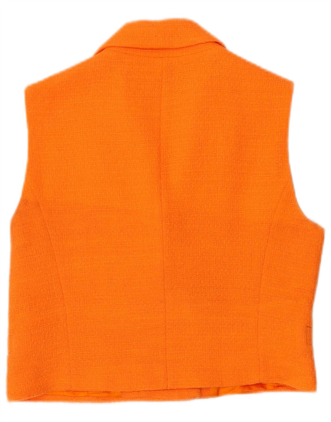 Gilet doppiopetto corto da donna Zara UK 14 arancione medio