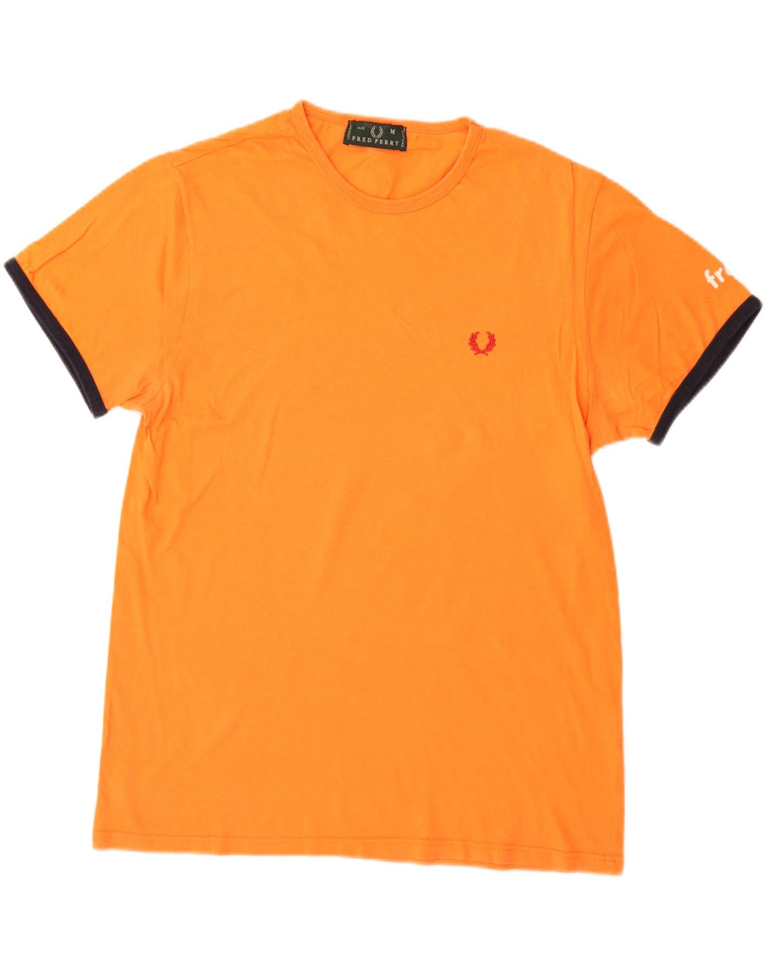 T-shirt da uomo Fred Perry Top in cotone arancione medio