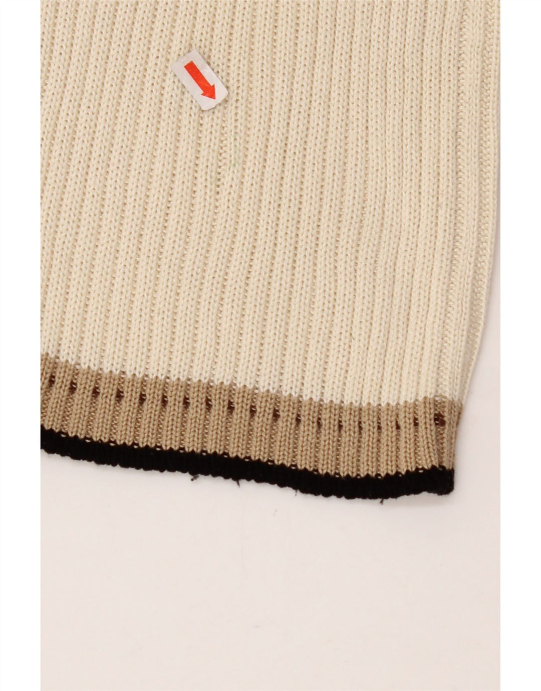 Maglione cardigan da donna CERRUTI 1881 UK 12 cotone bianco sporco medio