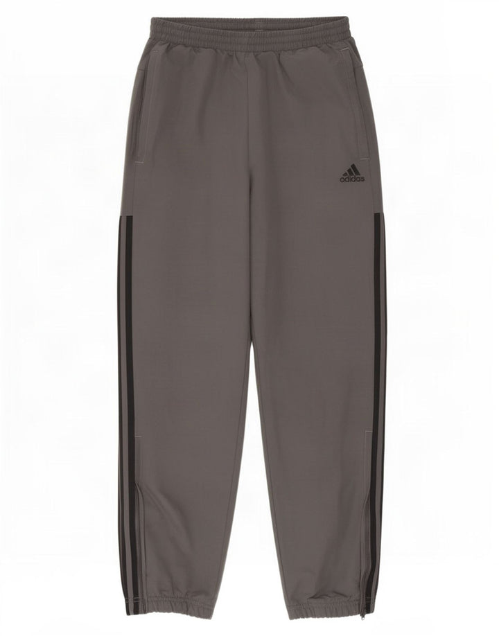 Pantaloni da tuta da uomo Adidas Joggers in poliestere grigio medio