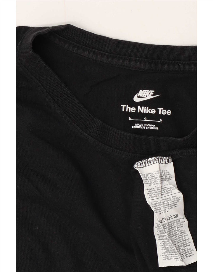 T-shirt da uomo Nike Top grande in cotone nero