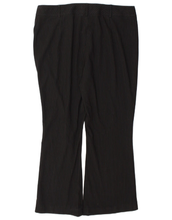 Pantaloni casual da donna Marks & Spencer UK 18 XL W36 L28 Gessato nero