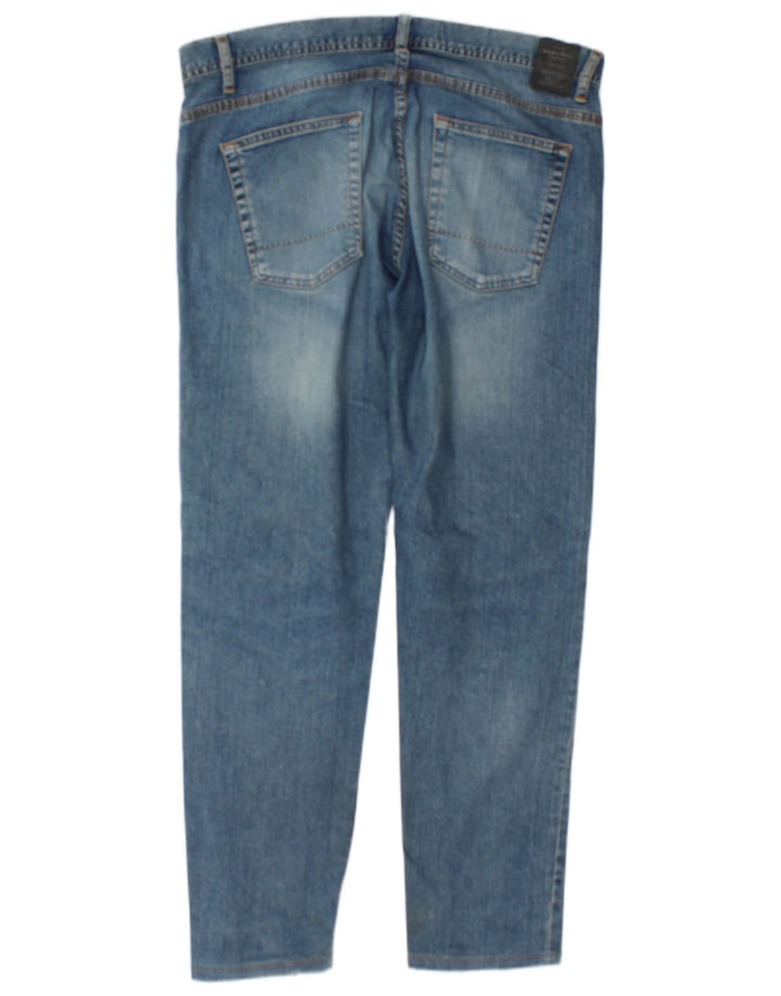 Jeans slim da uomo Zara EU 44 Large W34 L30 Blu