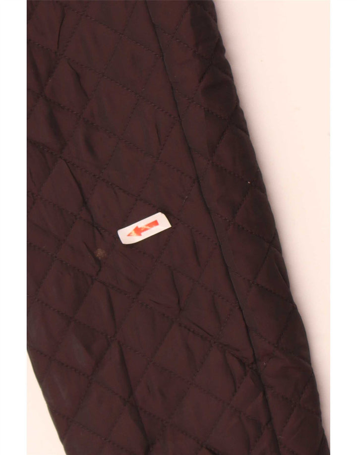 Hobbs Giacca trapuntata da donna UK 12 Nylon marrone medio