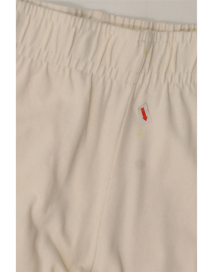 Pantaloni della tuta da donna Zara UK 8 piccoli in cotone bianco sporco