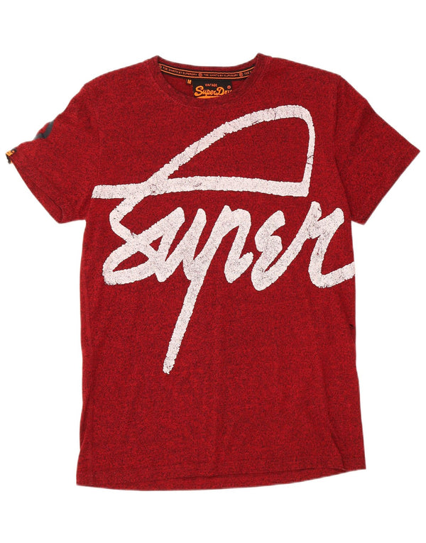 T-shirt grafica da uomo SUPERDRY Top in cotone rosso medio