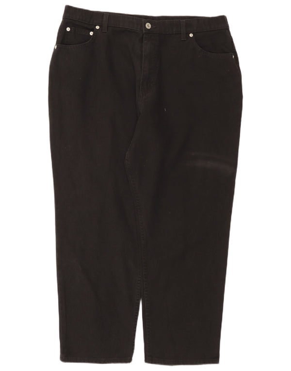 Pantaloni casual affusolati da donna Marks & Spencer UK 20 2XL W38 L26 Nero