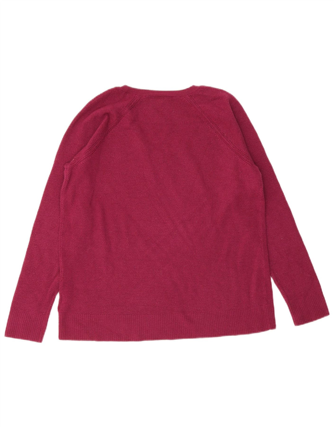 Maglione maglione con scollo a V da donna Gap UK 10 piccolo nylon rosa