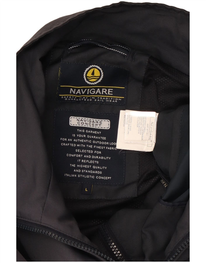 Giacca bomber da uomo Navigare UK 40 Large blu navy in poliestere