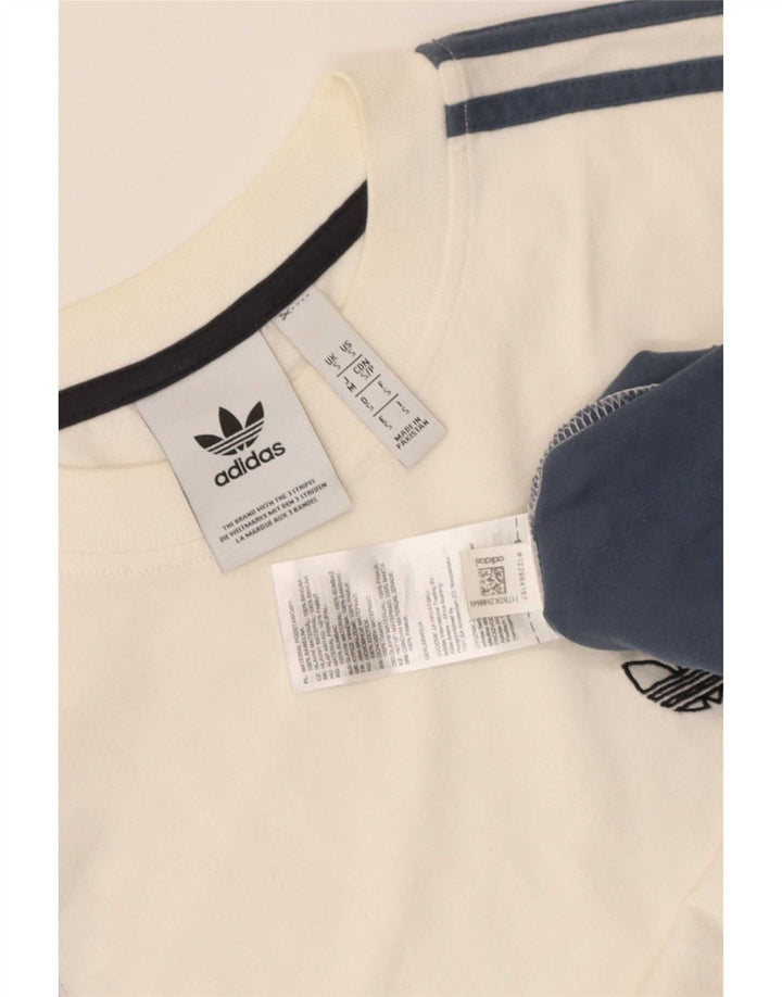 T-shirt da uomo Adidas Top Small in cotone color block multicolore