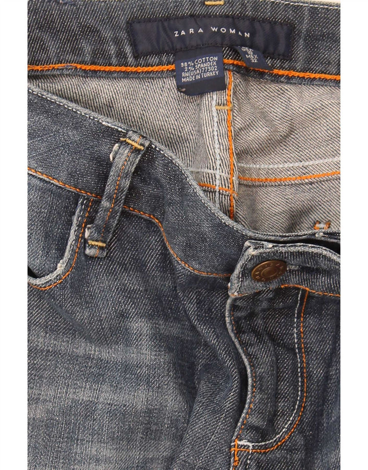 Jeans Capri da donna Zara EU 42 Large W32 L21 Cotone blu navy
