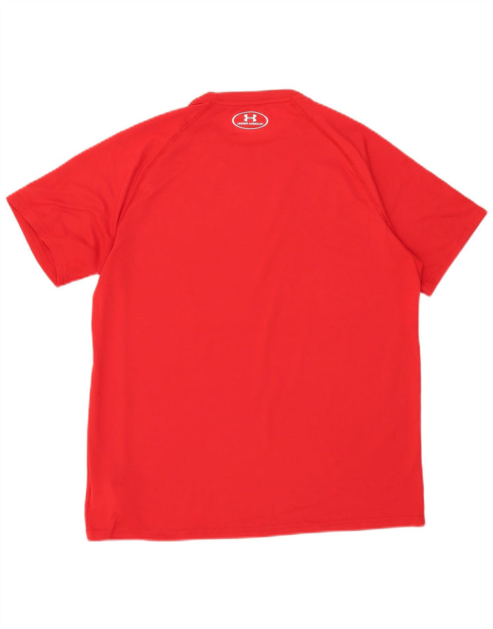 Maglietta Under Armour da uomo Heat Gear Top in poliestere rosso medio