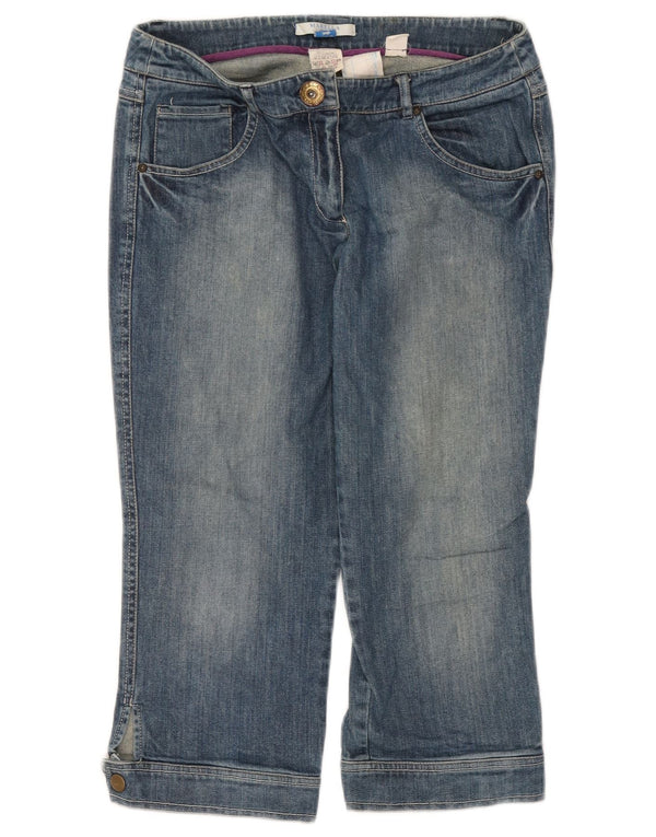 Jeans Capri da donna Marella UK 10 piccoli W27 L20 cotone blu