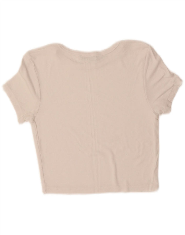 ZARA Womens T-Shirt Top UK 14 Large White Vintage Zara and Second-Hand Zara from Messina Hembry 