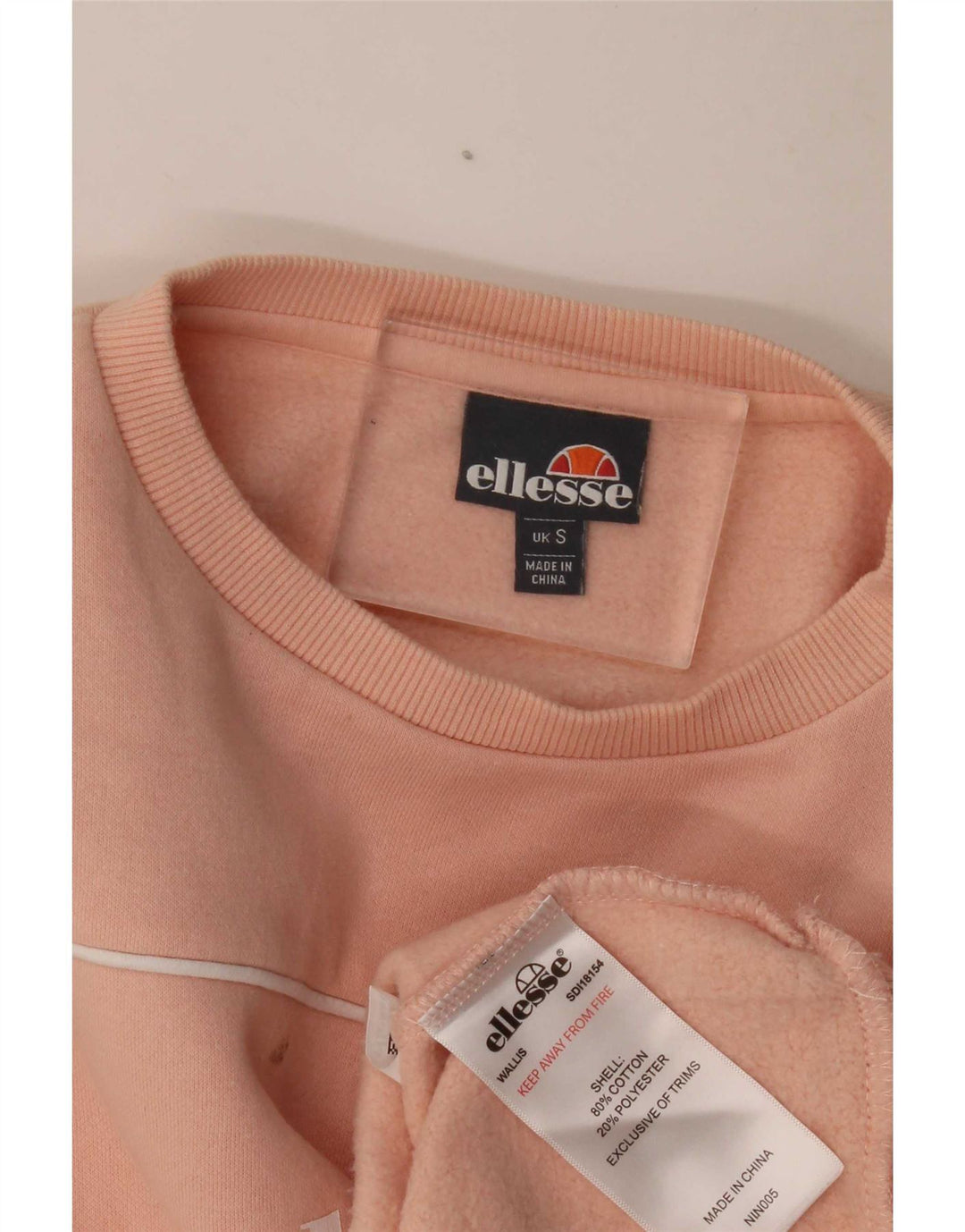 Felpa oversize con grafica da donna Ellesse, maglione UK 10, piccola arancione