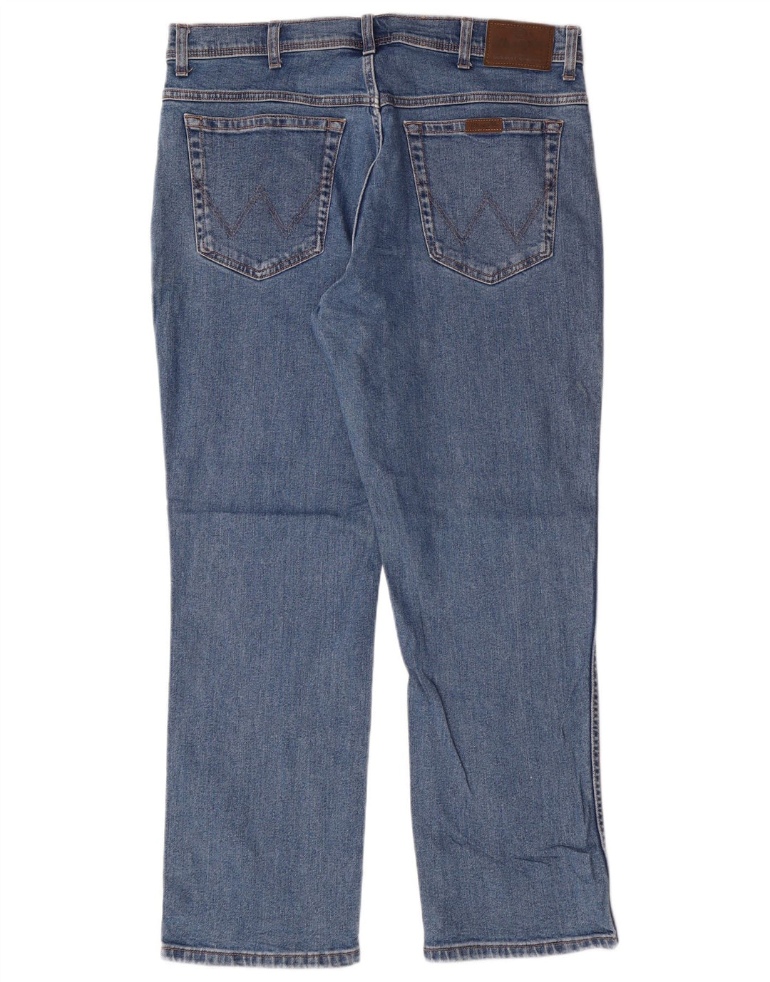 Jeans dritti da uomo WRANGLER W36 L30 cotone blu