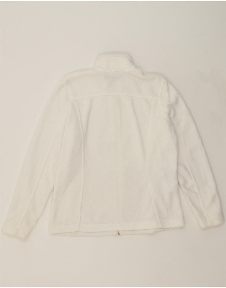 EDDIE BAUER Womens Polartec Tracksuit Top Jacket UK 16 Large White Cotton Vintage Eddie Bauer and Second-Hand Eddie Bauer from Messina Hembry 