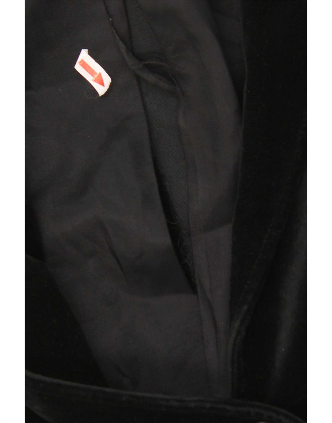 Giacca blazer in velluto a 2 bottoni da donna St Michael UK 14 cotone nero medio