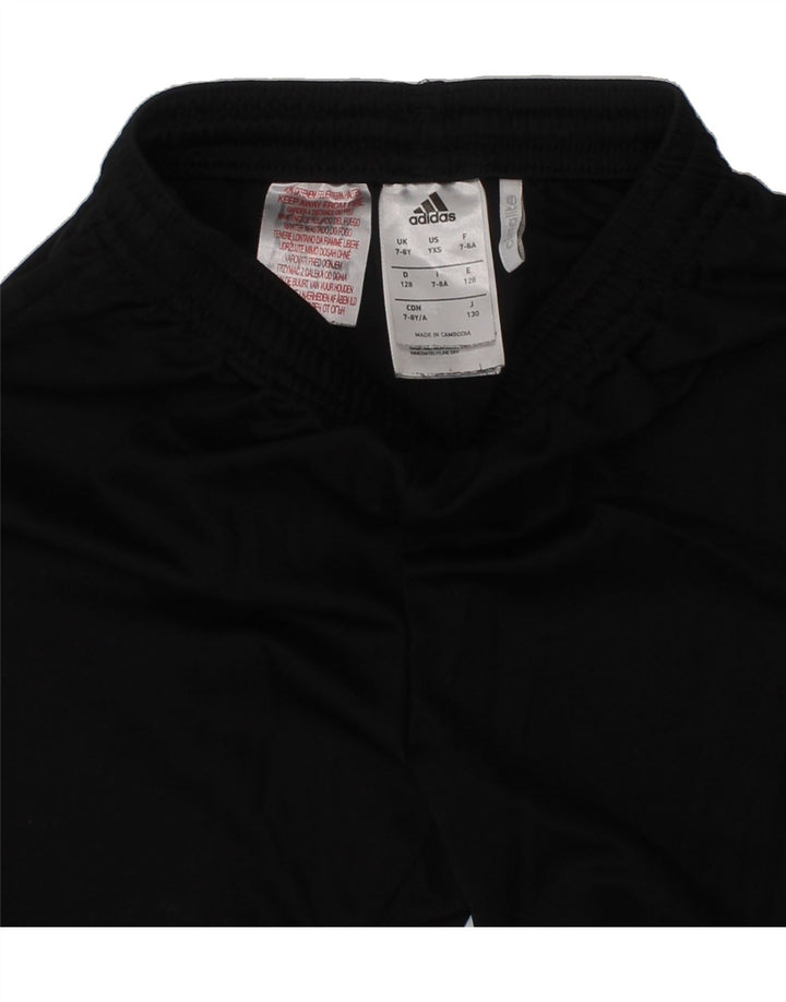 ADIDAS Boys Sport Shorts 7-8 Years Black Polyester Vintage Adidas and Second-Hand Adidas from Messina Hembry 