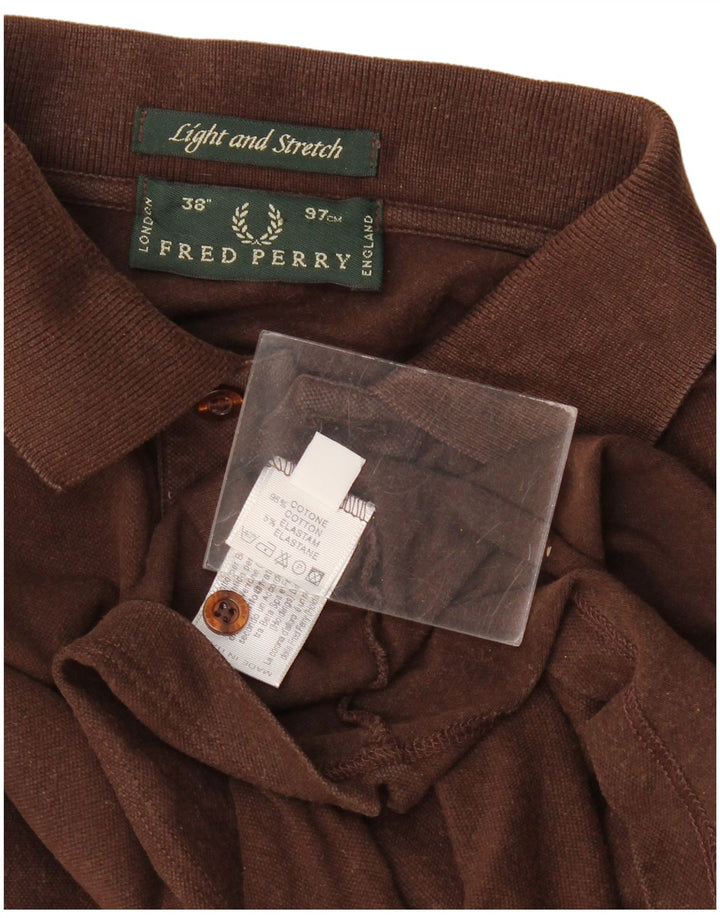Polo da uomo Fred Perry piccola in cotone marrone