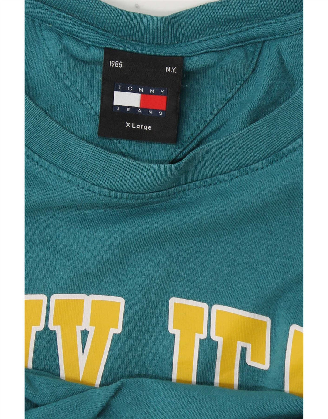 Maglietta grafica da uomo Tommy Hilfiger Top XL Blu