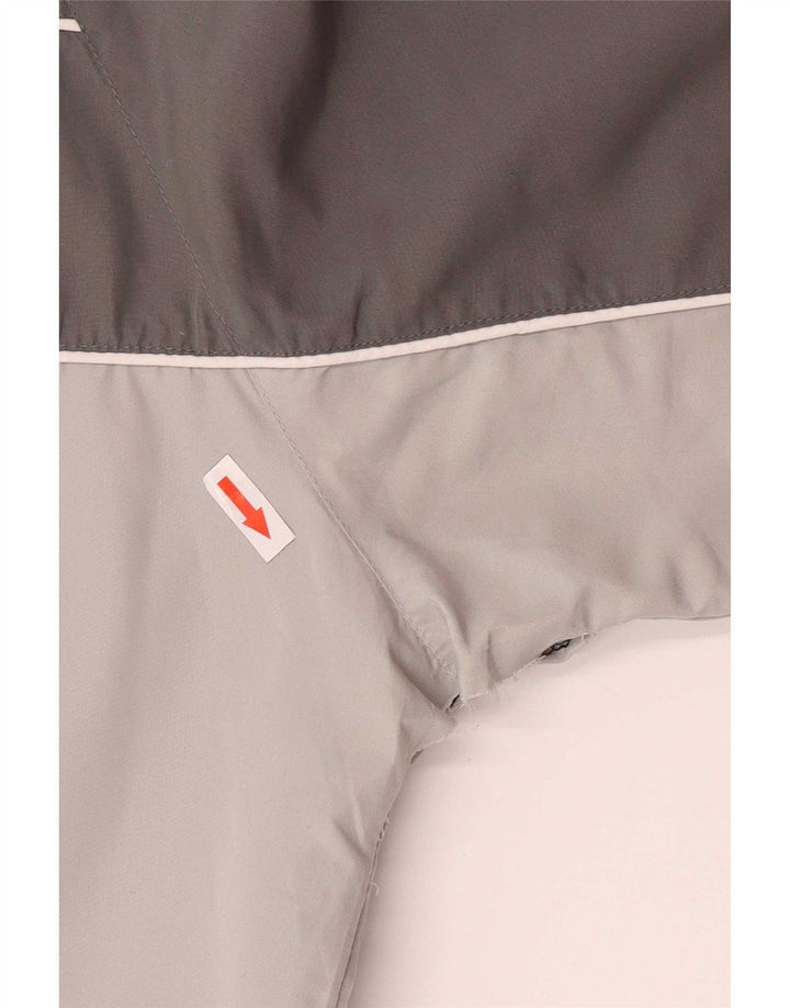Giacca da tuta da uomo Kappa XL in poliestere color block grigio