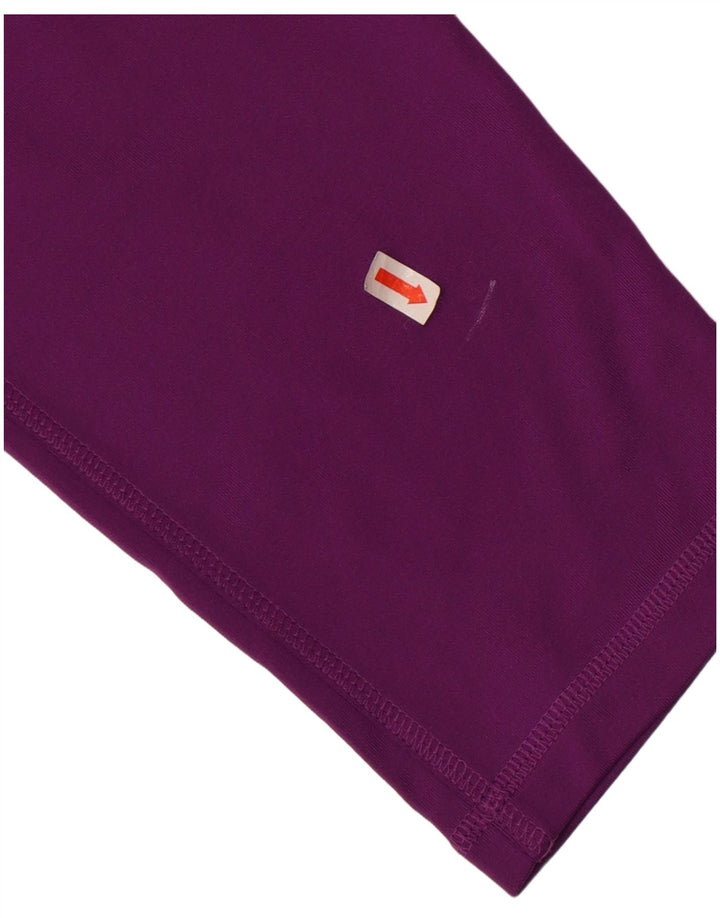 Leggings Adidas Climalite Capri da donna UK 8/10 Piccolo poliestere viola