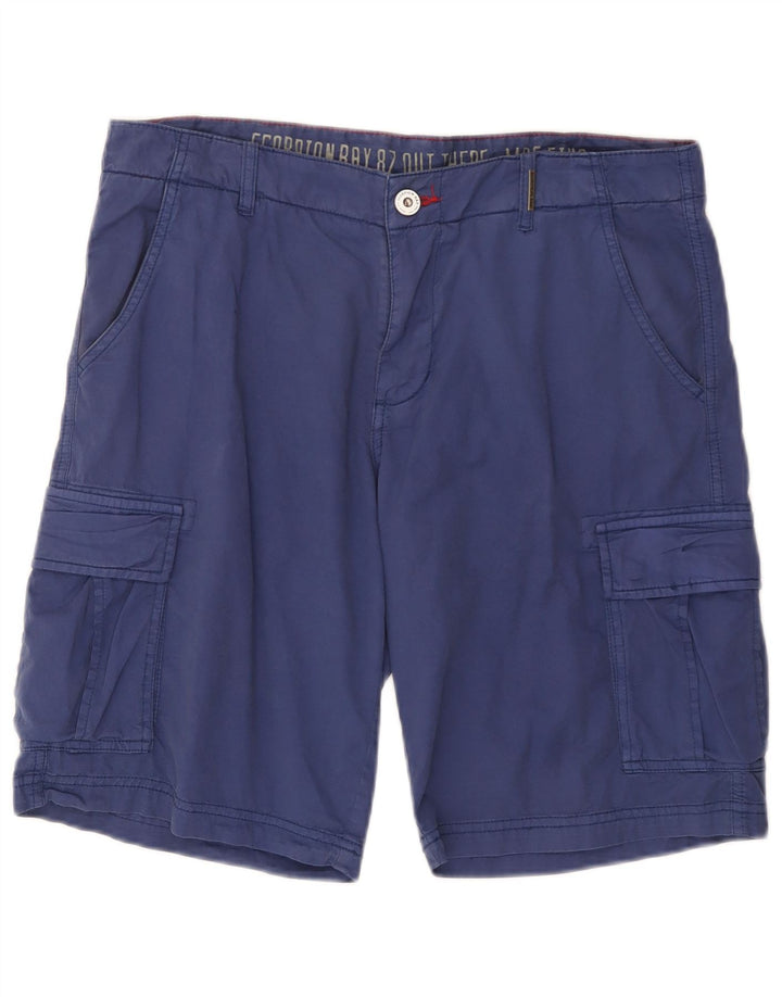 Pantaloncini cargo da uomo Scorpion Bay W32 cotone blu navy medio