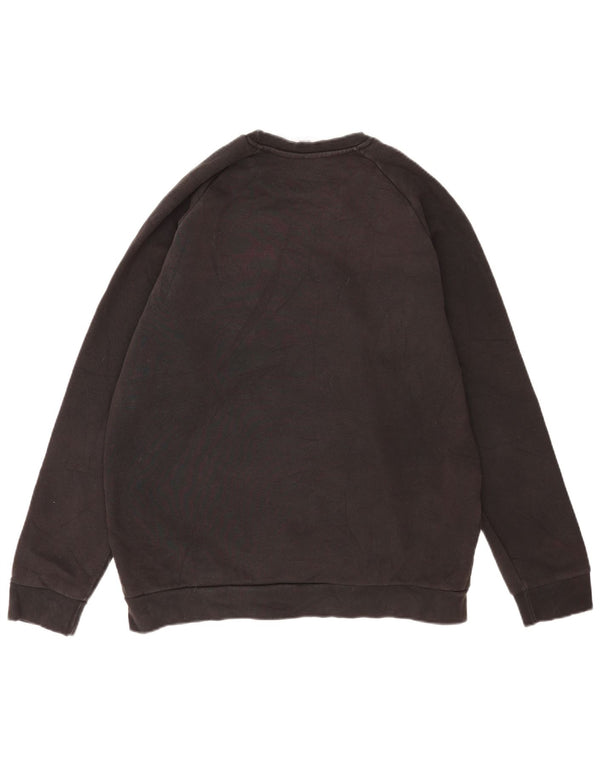 Felpa Adidas Uomo Maglione Grande Cotone Nero