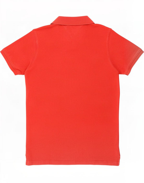 Polo slim fit da uomo Tommy Hilfiger XL in cotone rosso