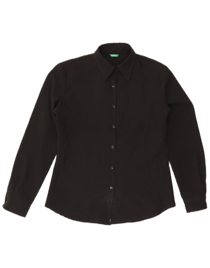 Camicia da donna Benetton UK 14 media nera
