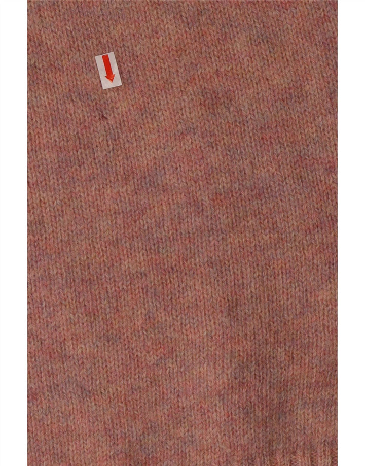 Maglione maglione girocollo da uomo MC Kenzy in lana rosa medio