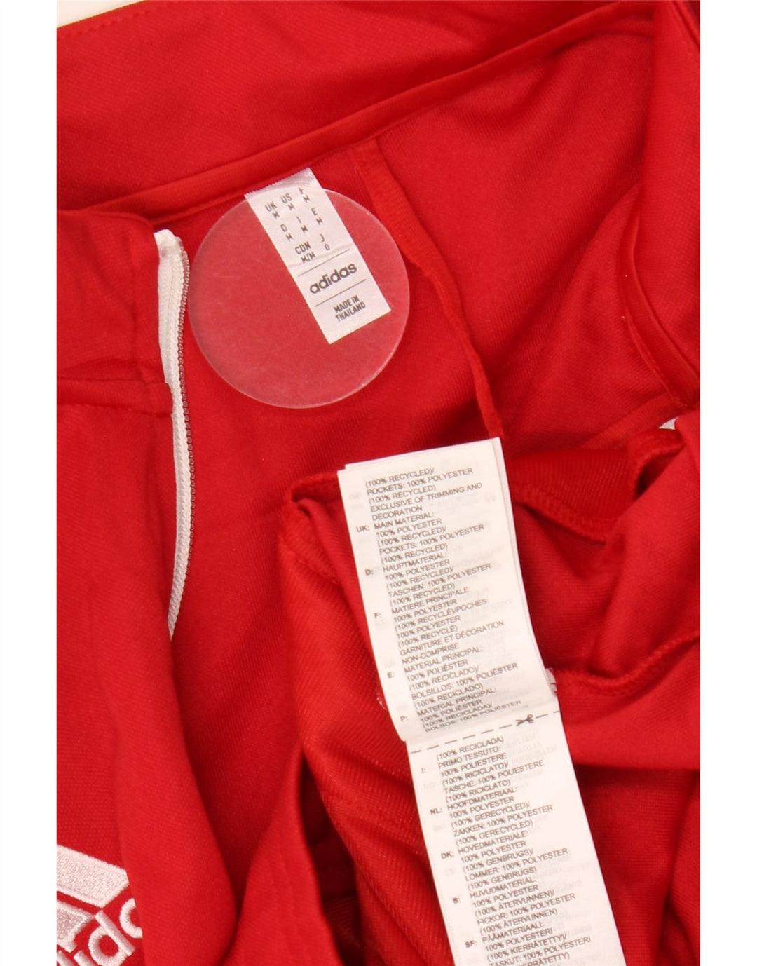 Giacca da allenamento Adidas Aeroready da uomo in poliestere rosso medio