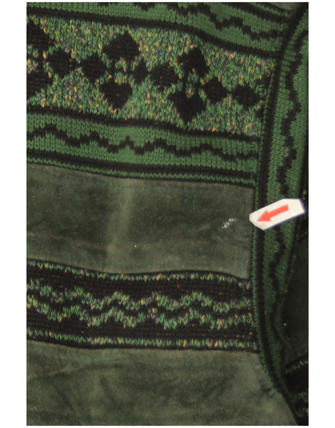 Giubbotto bomber in pelle scamosciata da uomo Breco IT 50 Large in pelle verde