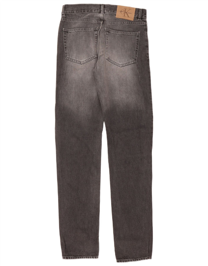 Jeans slim da uomo Calvin Klein W29 L33 cotone grigio