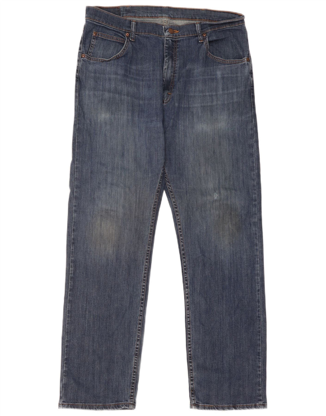Jeans dritti da uomo Wrangler W36 L32 cotone blu